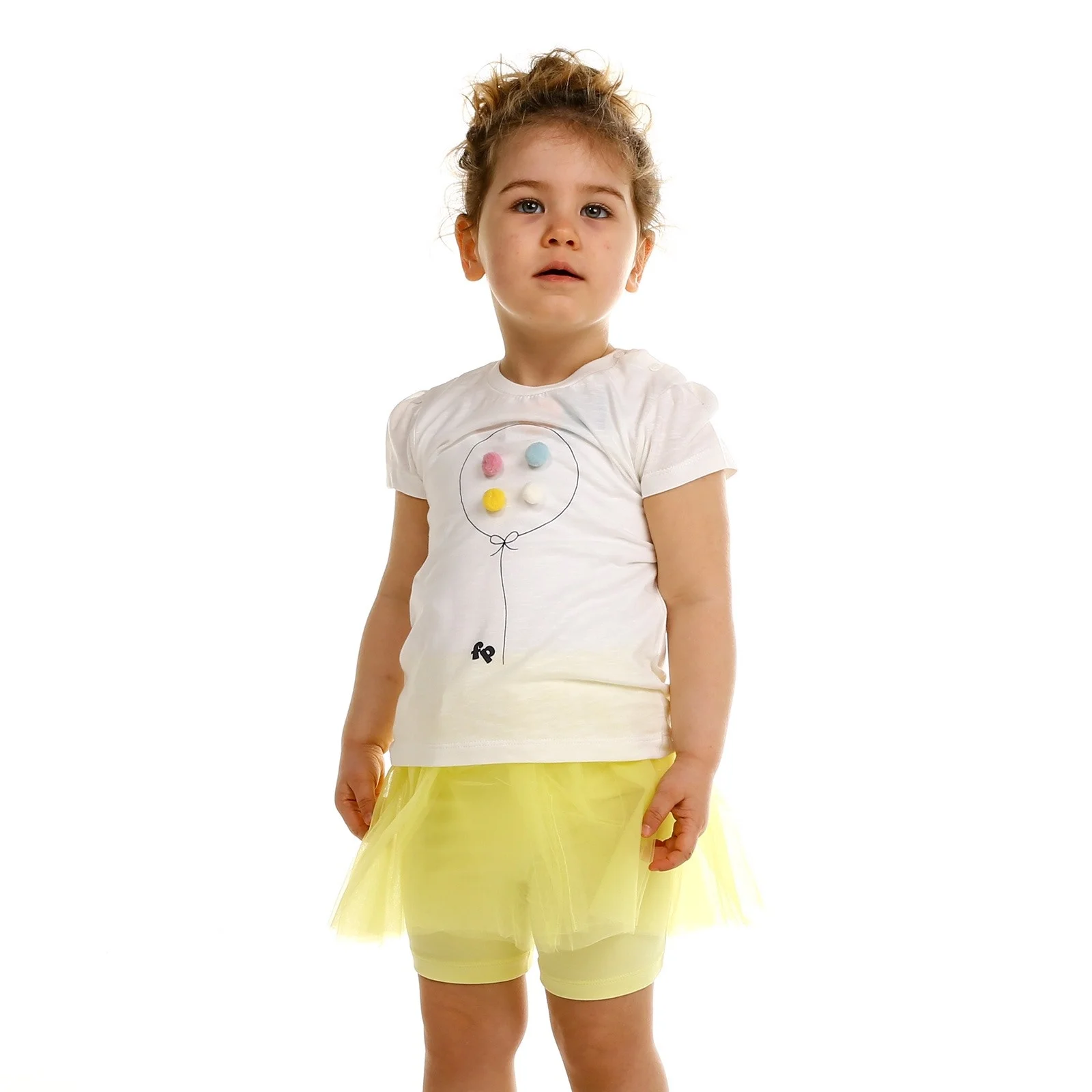 Ebebek Fisher Price/комплект из футболки и шорт с изображением панды для маленьких