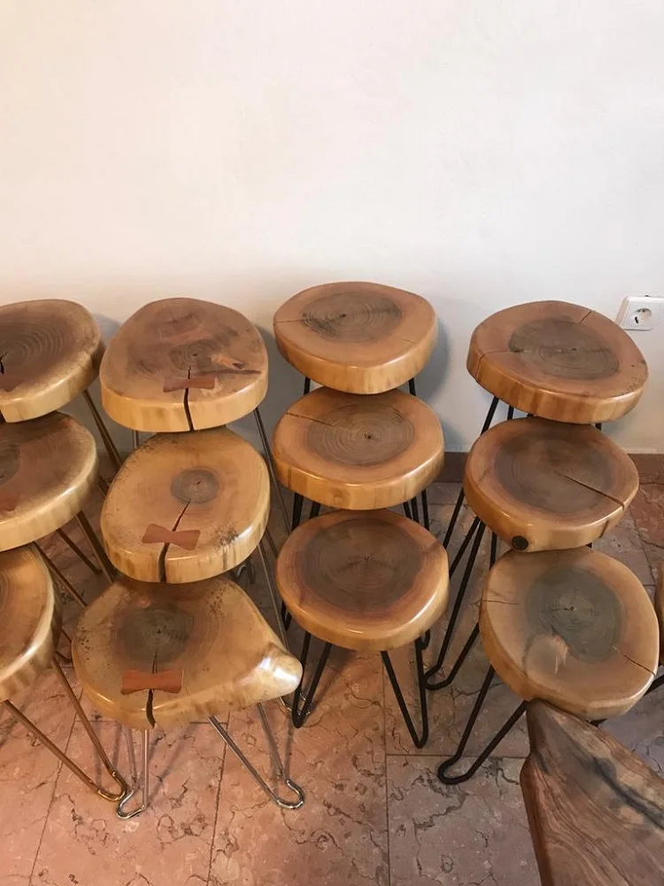 Натуральный сформированный оригинальный Орех Деревянный черный окрашенный