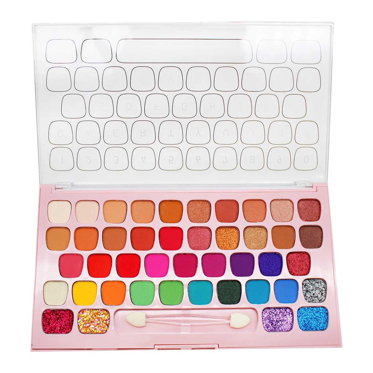 FEBBLE косметика Cosmetics Тени для век Клавиатура Палетка 43 оттенка яркие матовые и