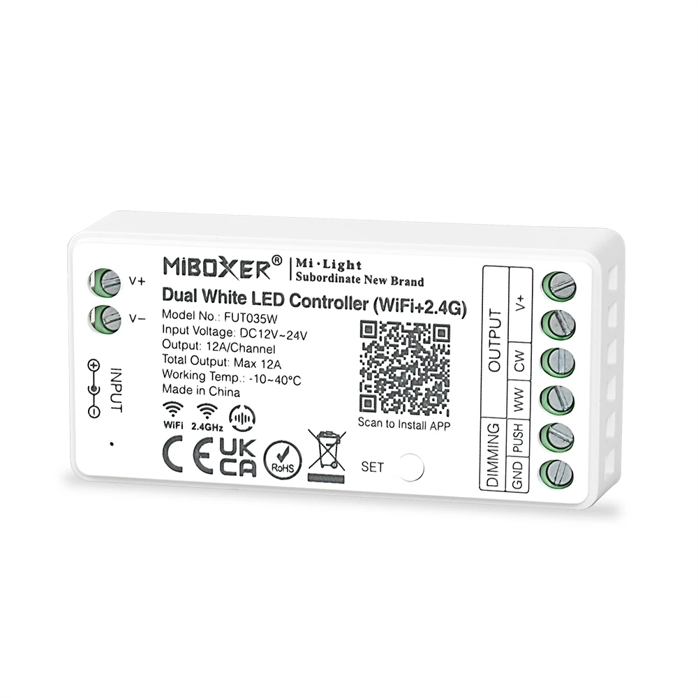 

FUT038W WiFi+2.4G RGBW LED Controller