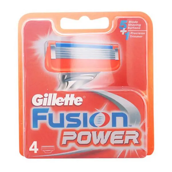 Замена razorblade Fusion Power Gillette (4 uds) | Красота и здоровье