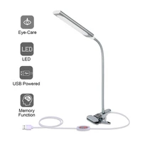 kexin 5w led clip on desk lamp with 3 modes 1 5m cable dimmer 11 levels clamp table lamp