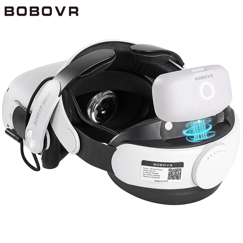 

BOBOVR M2 Pro Strap with Battery For Oculus Quest 2 VR Headset Halo Strap Battery Pack C2 Carry Case F2 Fan For Quest2 Accessory