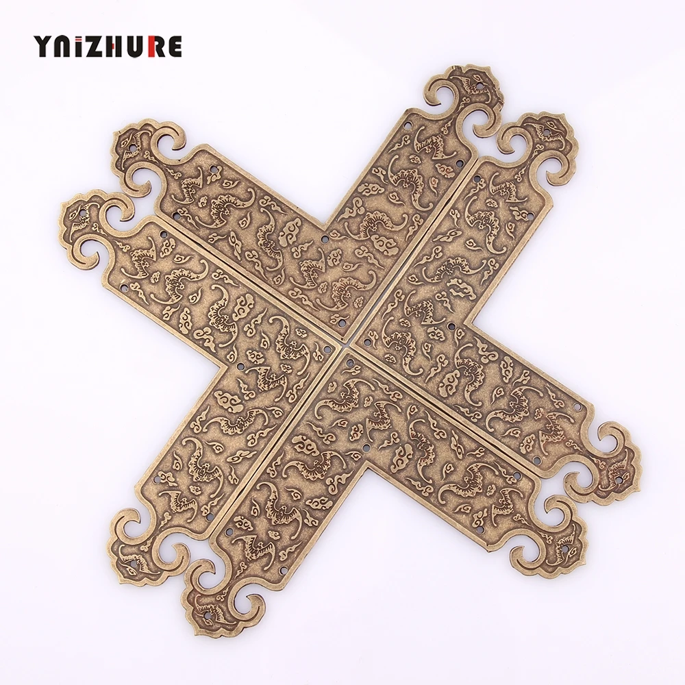 Филигранный L латунный кабошон летучая мышь старинный винтажный уголок плоские