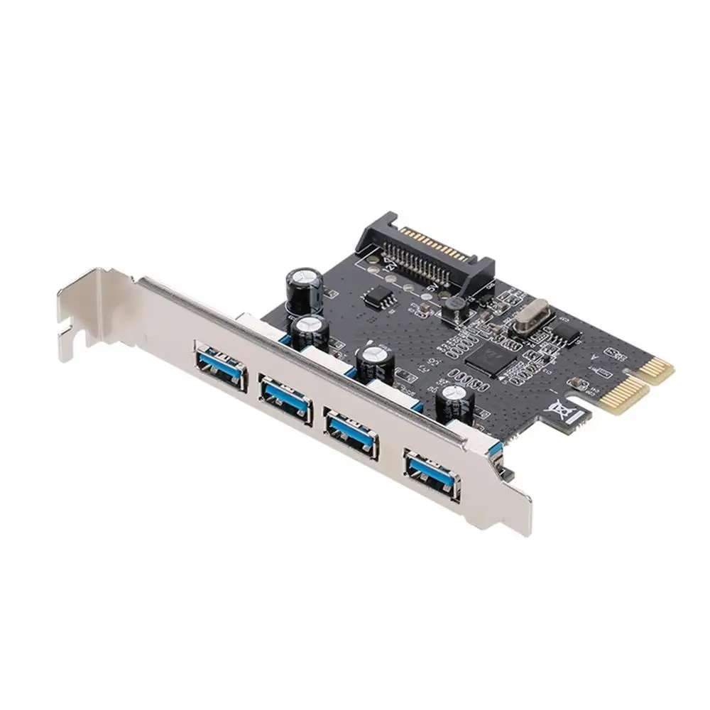 Плата расширения Superspeed с 4 портами USB3.0 PCI E экспресс адаптер для настольного