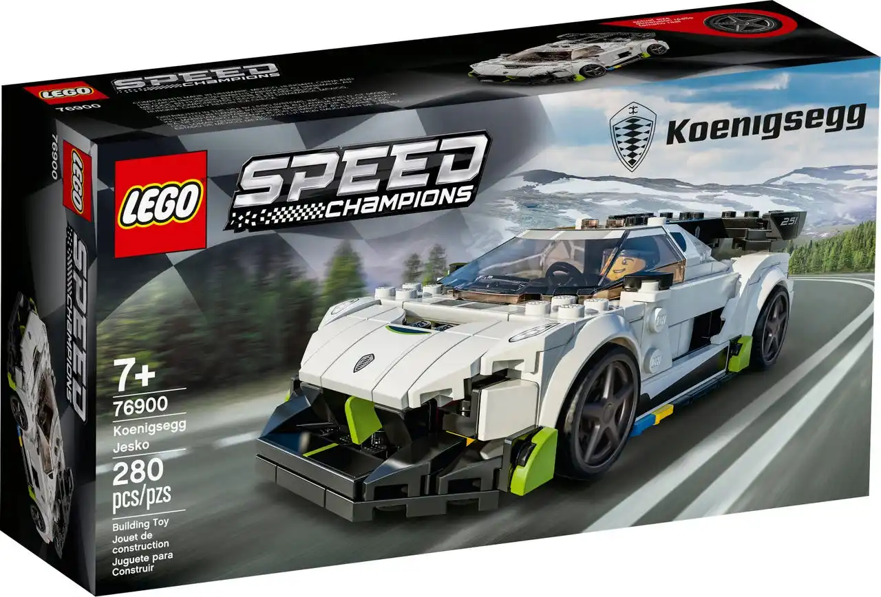 LEGO 76900 скоростные чемпионы Koenigsegg Jesko гоночный спортивный автомобиль игрушка с