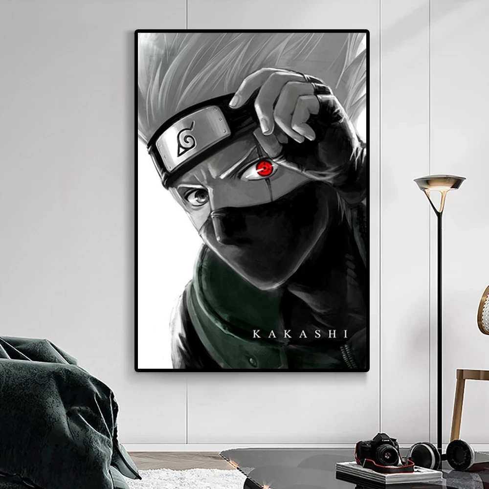 

Japanese Classic Anime Naruto Kakashi Character Canvas Painting Poster And Print On Wall Art Home Decor Suitable For Living Room
