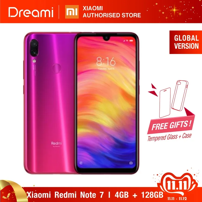 Глобальная версия Redmi Note 7 128 Гб rom 4 ram (абсолютно новая и запечатанная коробка) note7