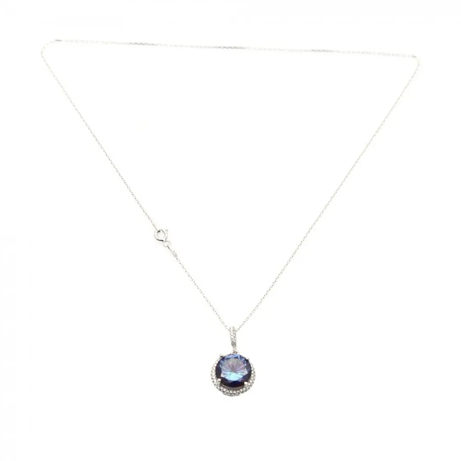 

Shiny Tanzanite 40 CM Necklace 925 Sterling Silver