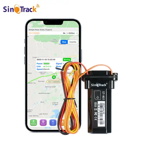 Водонепроницаемый мини-кабель с 4 контактами и реле для дистанционного управления встроенной батареей GSM GPS-трекер для автомобиля мотоцикла...