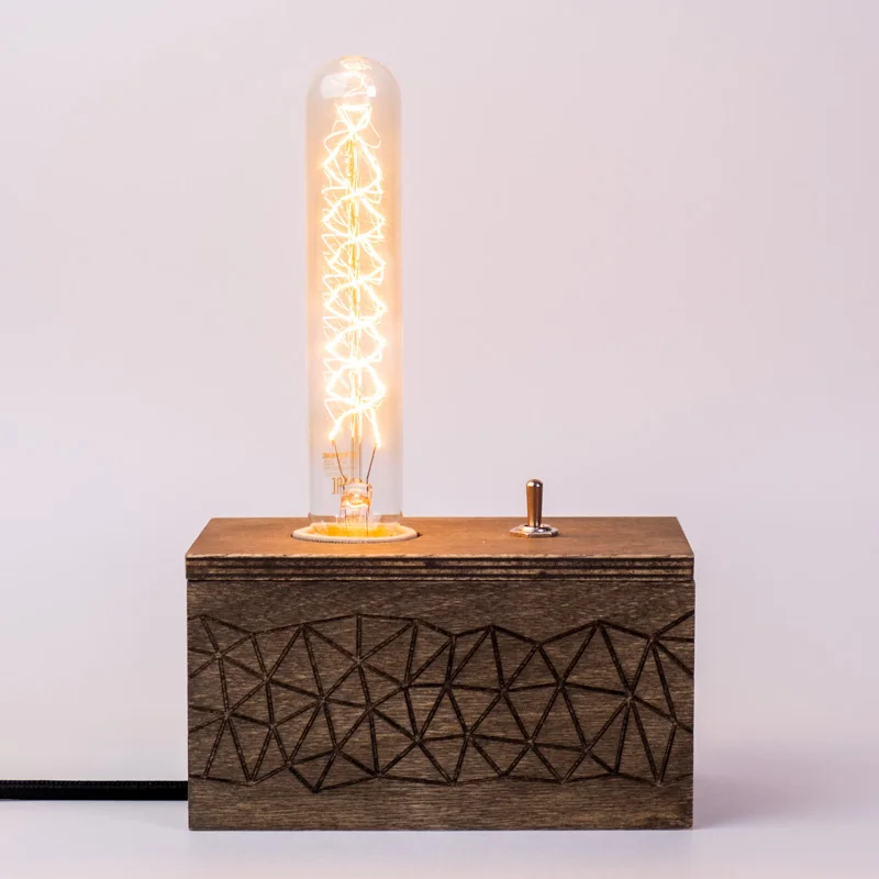 Деревянная лампа Эдисона с гнездом/декоративная лампа/параметрический