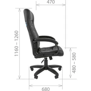 Executive Chair Helmi hl-e80 ornament eco-leather black soft armrest Office Chairs Furniture |