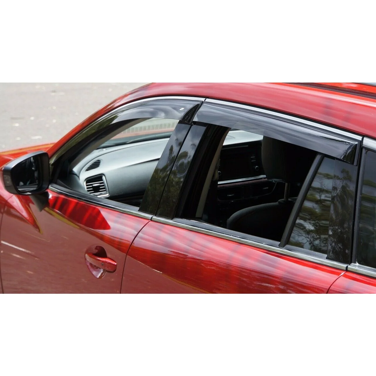 Дефлекторы окон Cobra Tuning M24512 на авто Mazda 6 (GJ) 3 III Wagon 2012- н.в. 4 шт./комп. ветровики от
