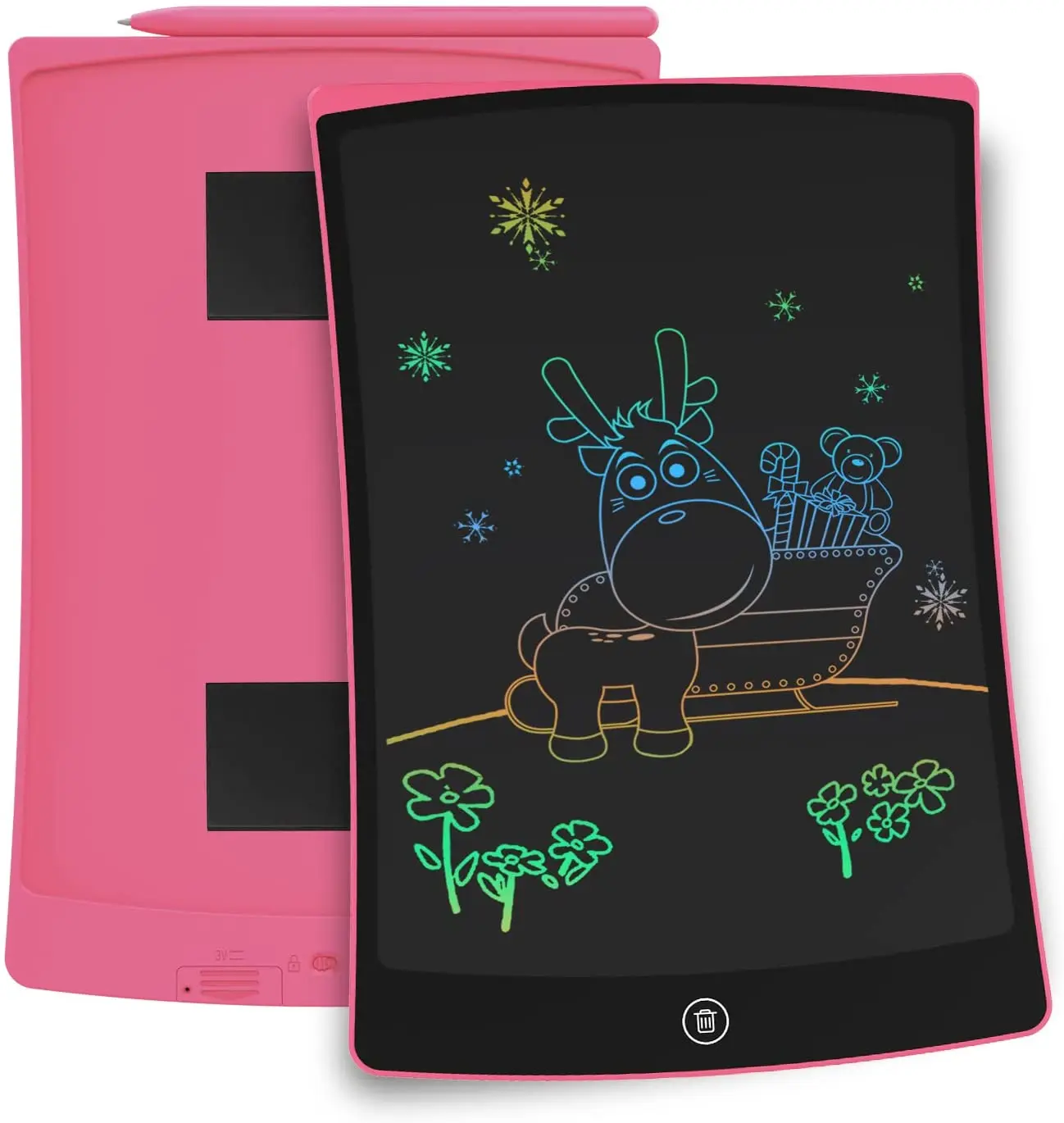 

ЖК-дисплей планшет для письма 10-ти дюймовый электронный каракули, яркое разноцветное доска для рисования обучающие игрушки для детей, подар...