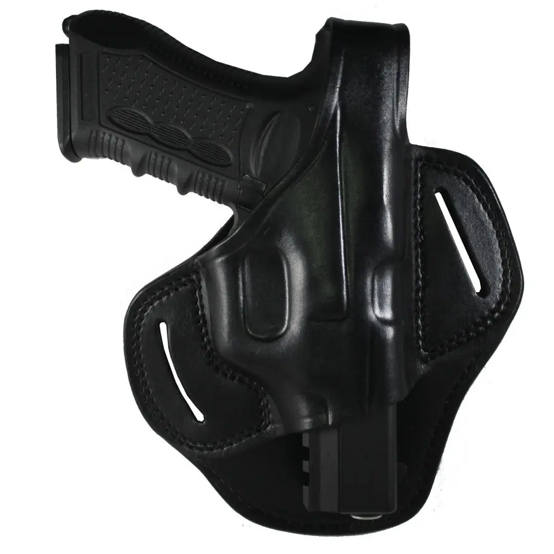 YT HOBBY S & W 38 CAL (4 дюйма) защищенный бочонок из натуральной кожи с двумя слотами для