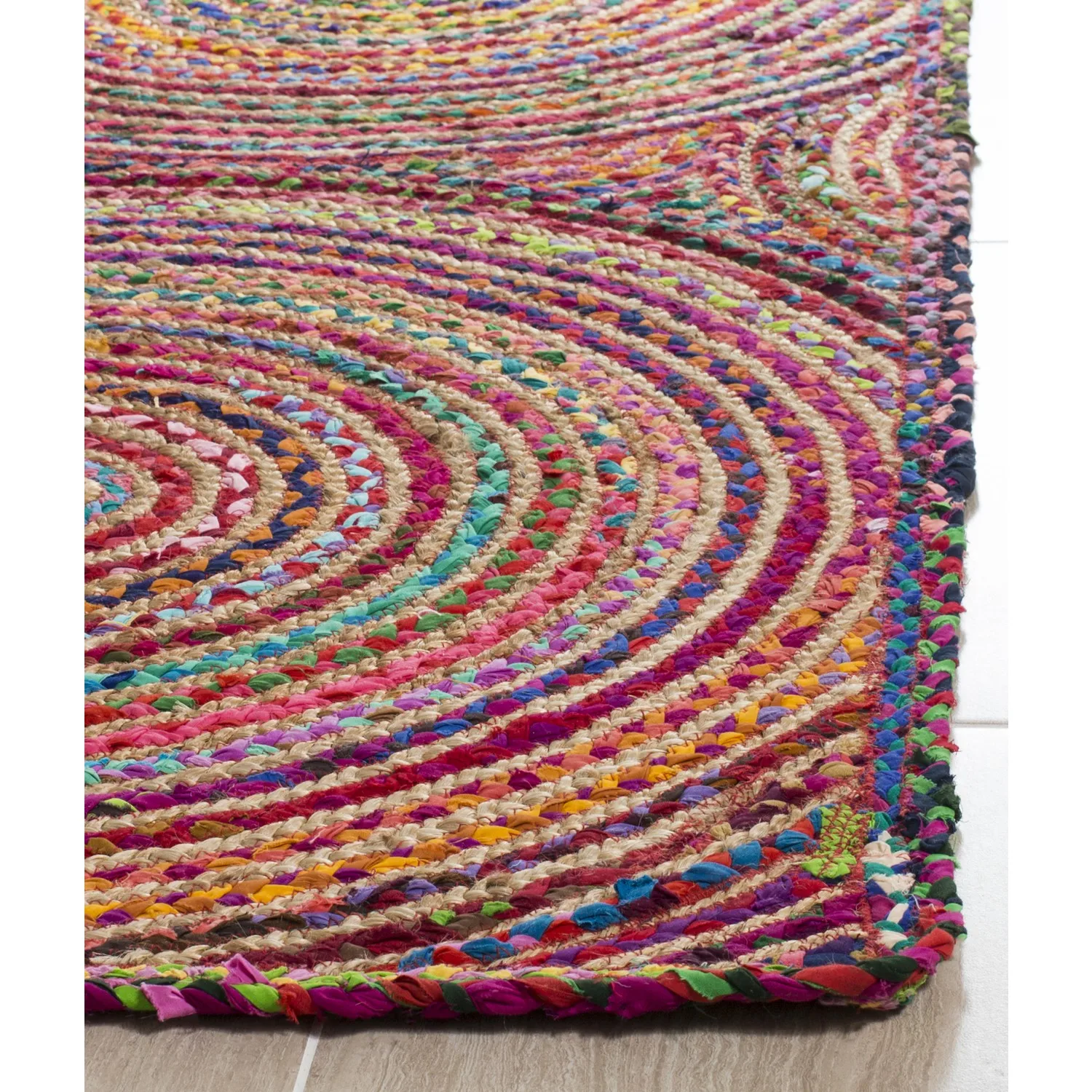

Cocoon carpet natural jute carpet saman carpet multicolor 160cm x 240cm -380