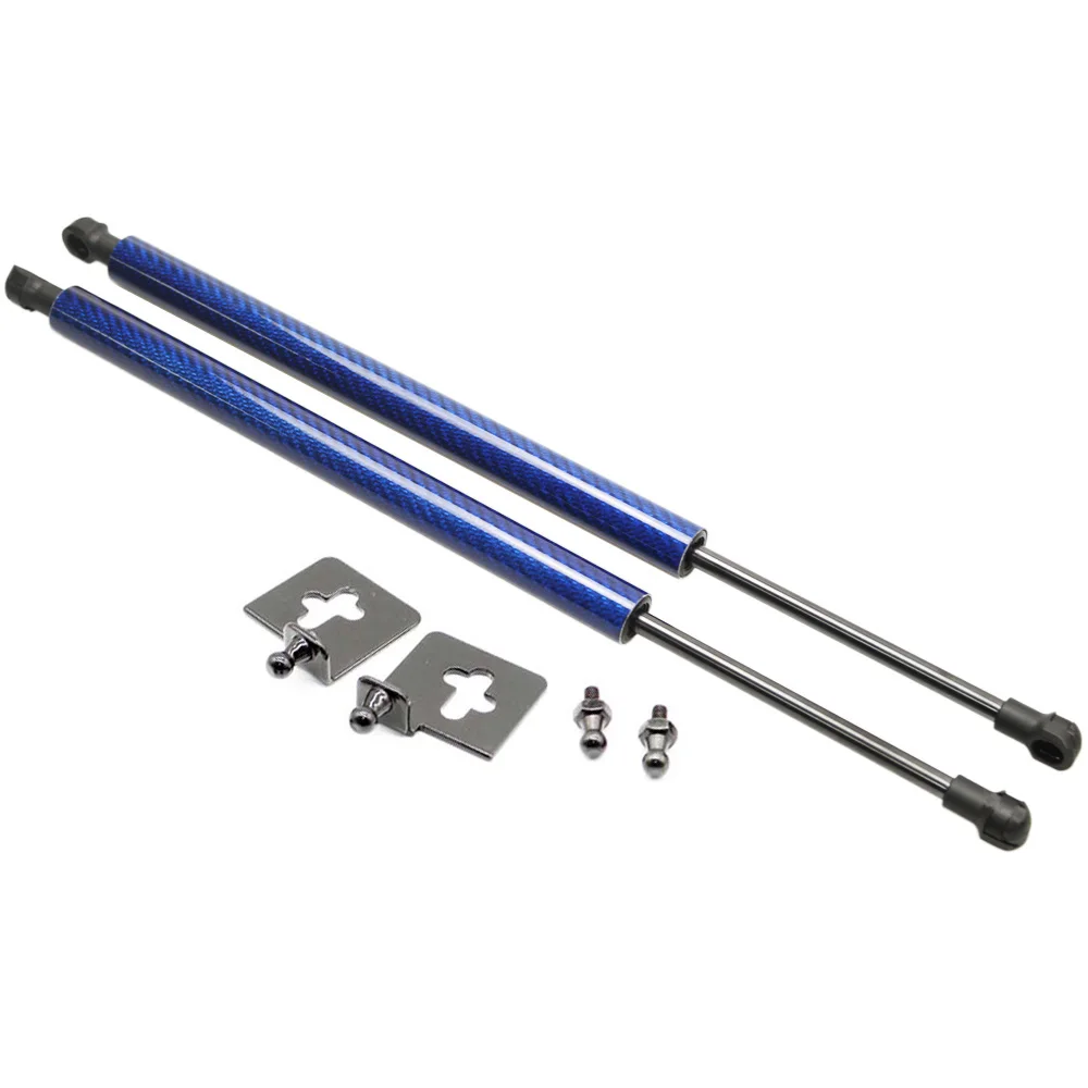 blue carbon fiber Для Mitsubishi Pajero/Montero Sport 2009- 4x4 аксессуары для звукоснимателя передний капот газовые стойки подъемная поддержка Газовый амортизатор - Цвет: blue carbon fiber
