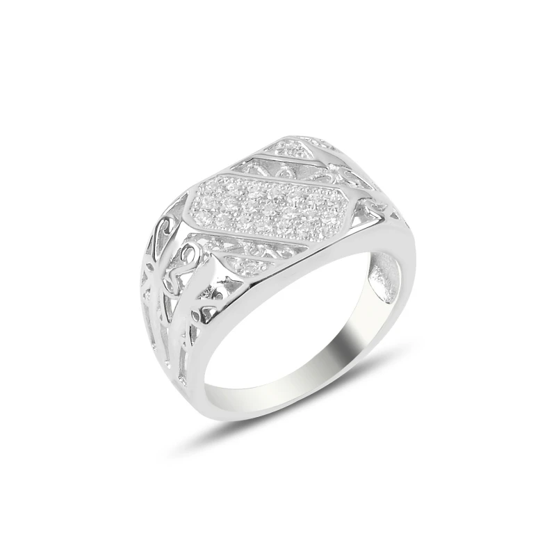 

Серебряное 925 пробы кольцо с цирконием