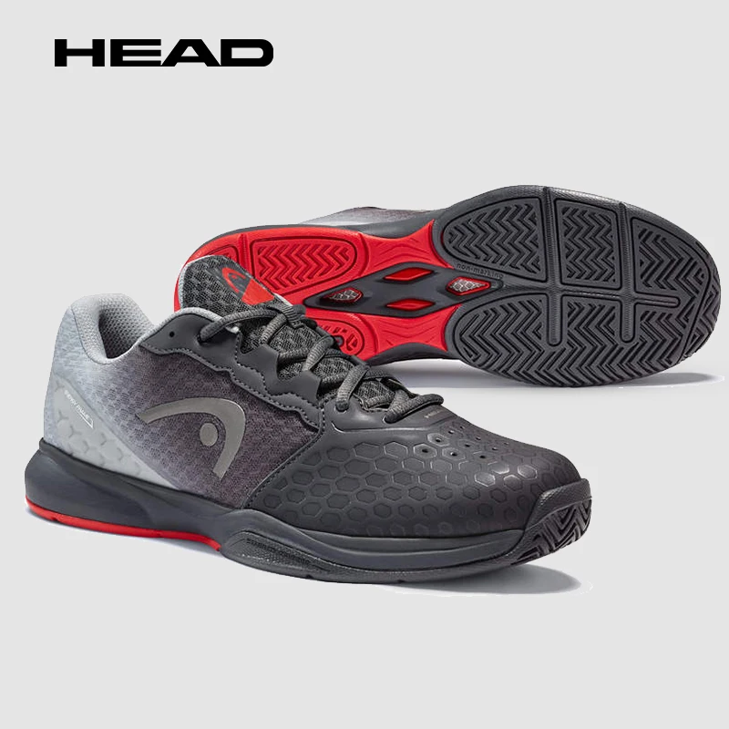 HEAD Professional Tennis shoes Men's Cushioned Wear-resistant Platform Professional Sneakers