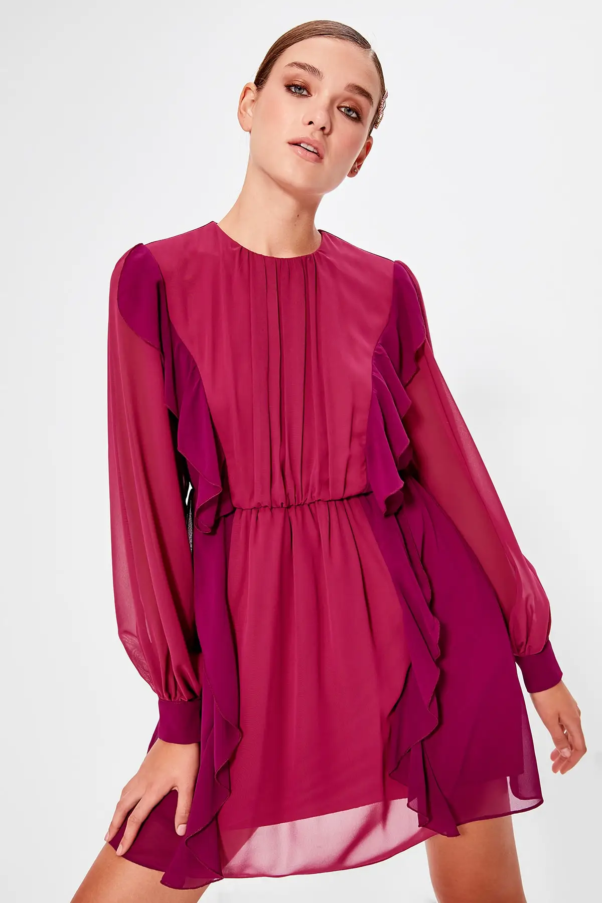 Trendyol Damson платье с маховиком TPRAW20EL0603|Женские платья| |