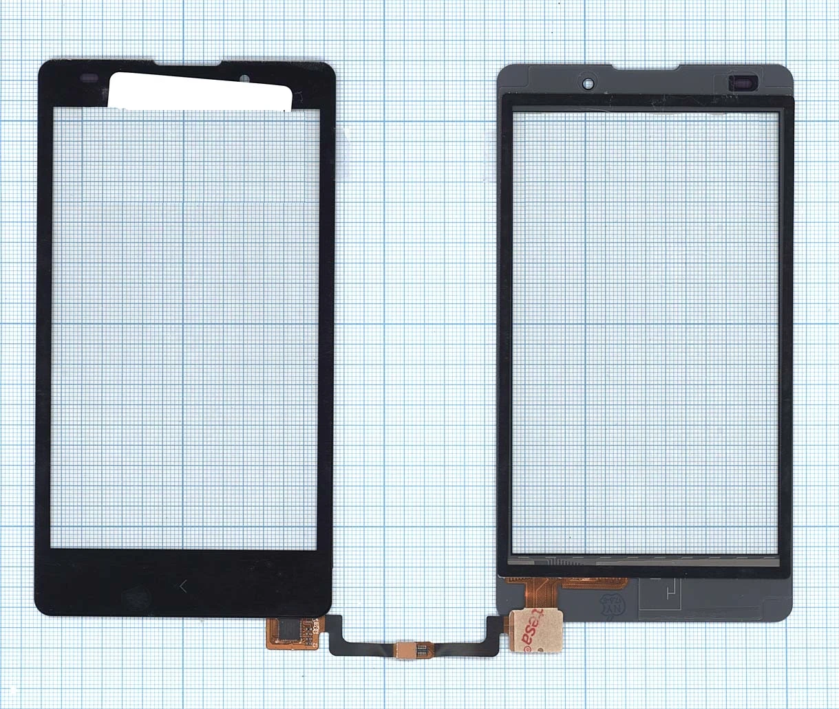 Touch glass (touchscreen) for Nokia X + Black | Mobile Phone LCD Screens