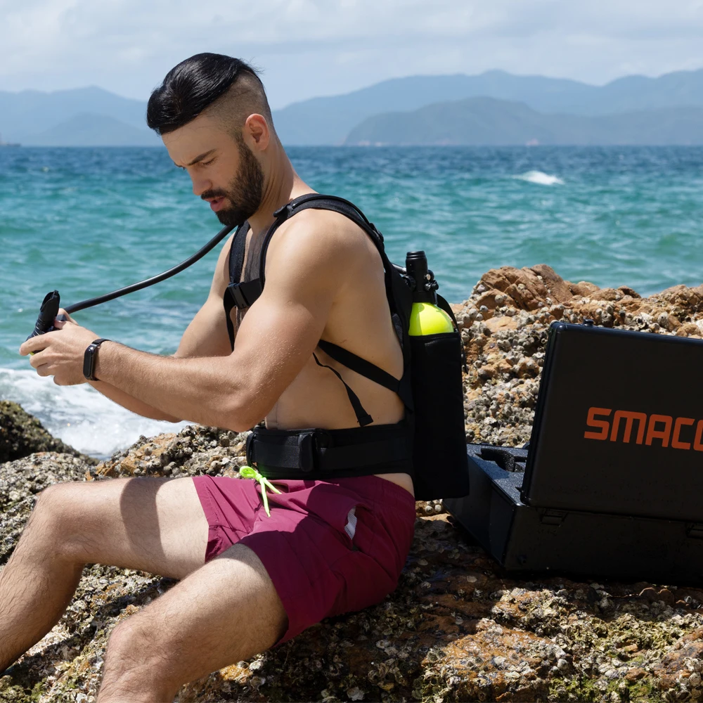 Мини цилиндр Smaco 2L для подводного плавания кислородный резервуар дышащий