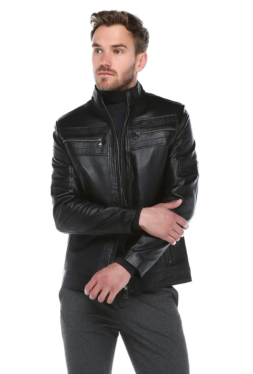 

Men's Genuine Leather Coats Leather Jacket 1st Grade sheepskin coat genuine leather Vintage men's formal casual winter jacket so