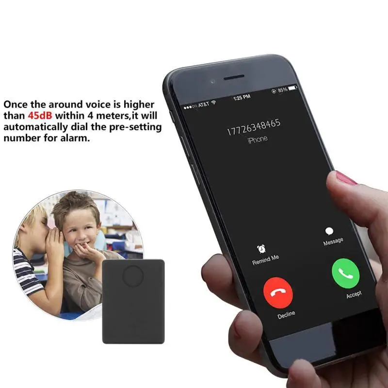 Mini GSM Device N9 Audio Monitor Listening Surveillance 12 Days Standby listening BUG Voice Activation Built in Two MIC | Безопасность и