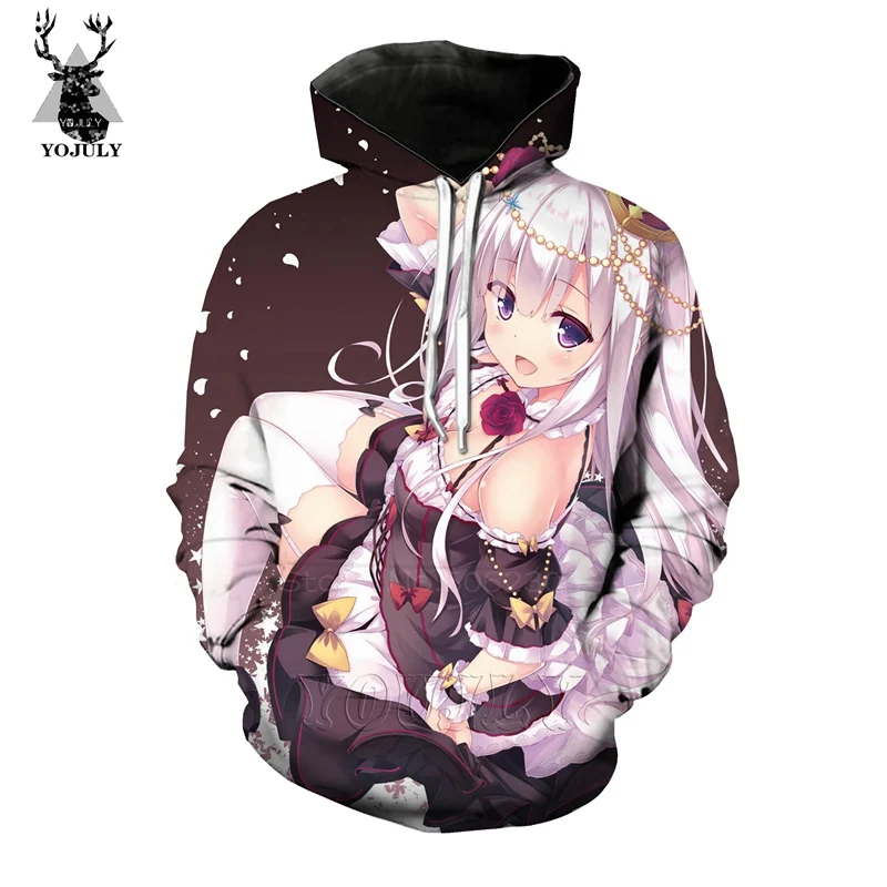 Ahegao, толстовки, Модная белая мужская Толстовка, 3d принт, аниме, сексуальный лоли, толстовка в стиле хип-хоп, с круглым вырезом, уличная одежда, топы, странные вещи - Цвет: 16
