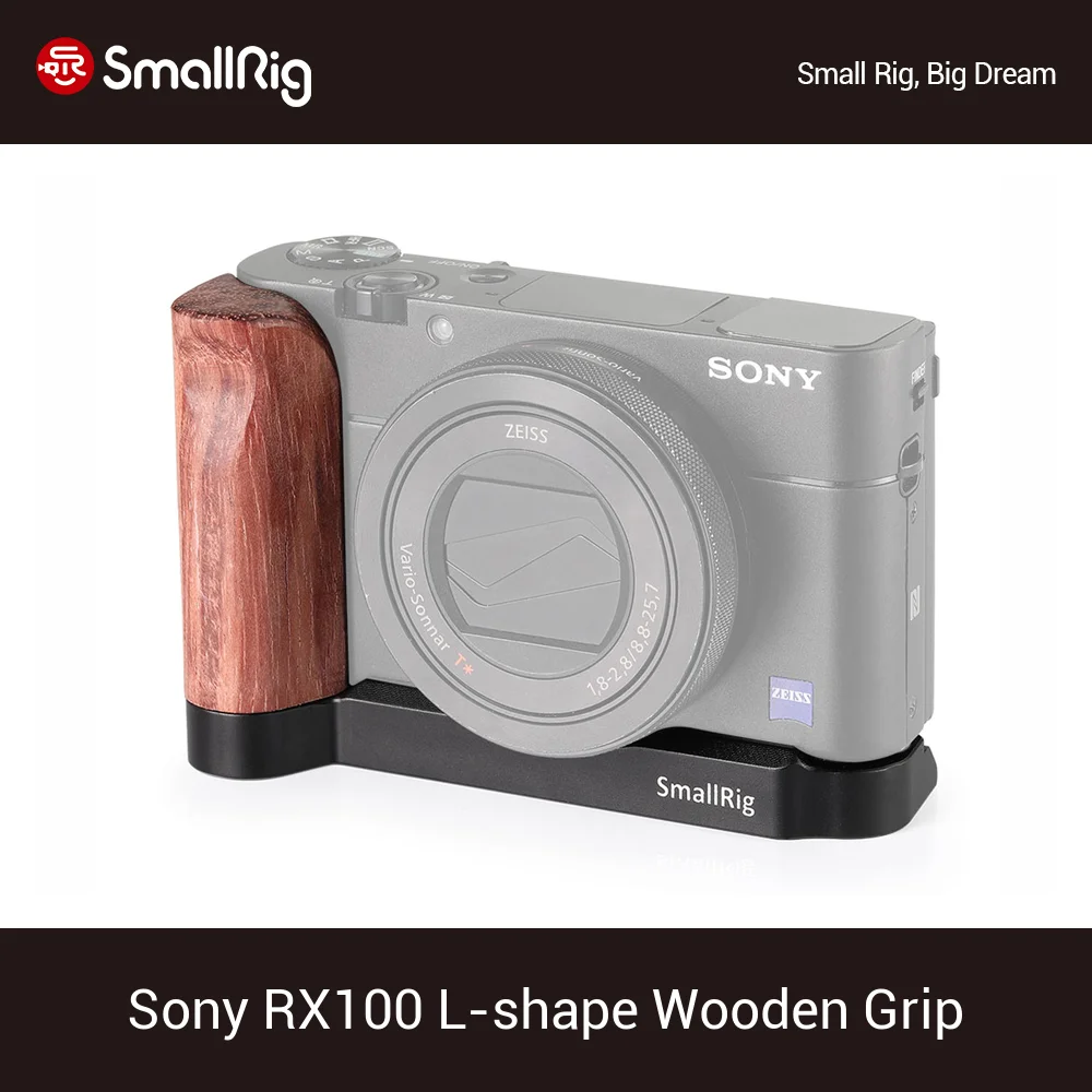 SmallRig RX100 M3/M4/M5/M5A L образная пластина с деревянной рукояткой для Sony III IV V VA