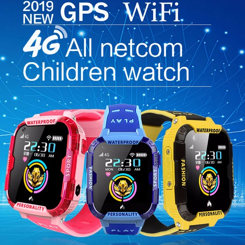 Умные часы 4G, gps, детские часы, умные часы для детей, видеозвонок, SOS, анти-потеря, умные часы, IP67, водонепроницаемые детские часы, 730 мА/ч