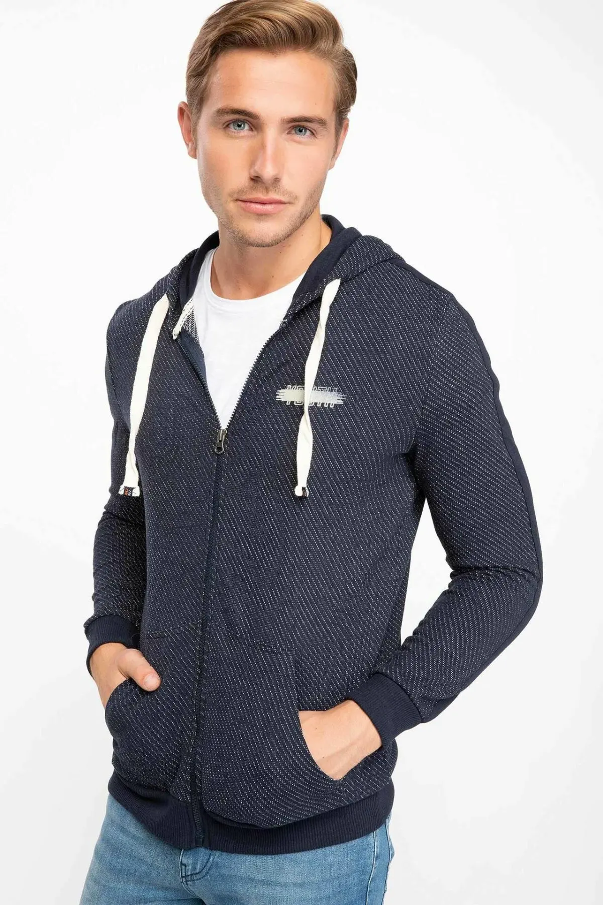 DeFacto мужские осенние повседневные спортивные пальто с длинным рукавом мужской