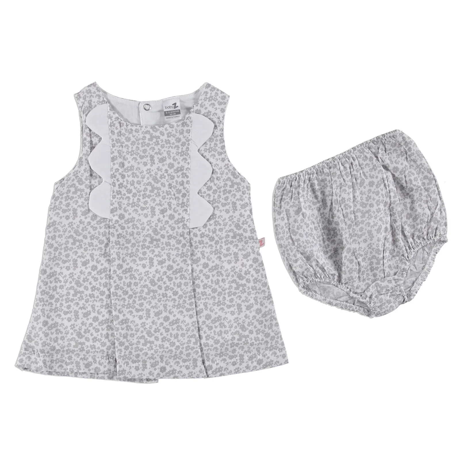 Ebebek BabyZ/весеннее платье с цветочным рисунком для маленьких девочек Комплект