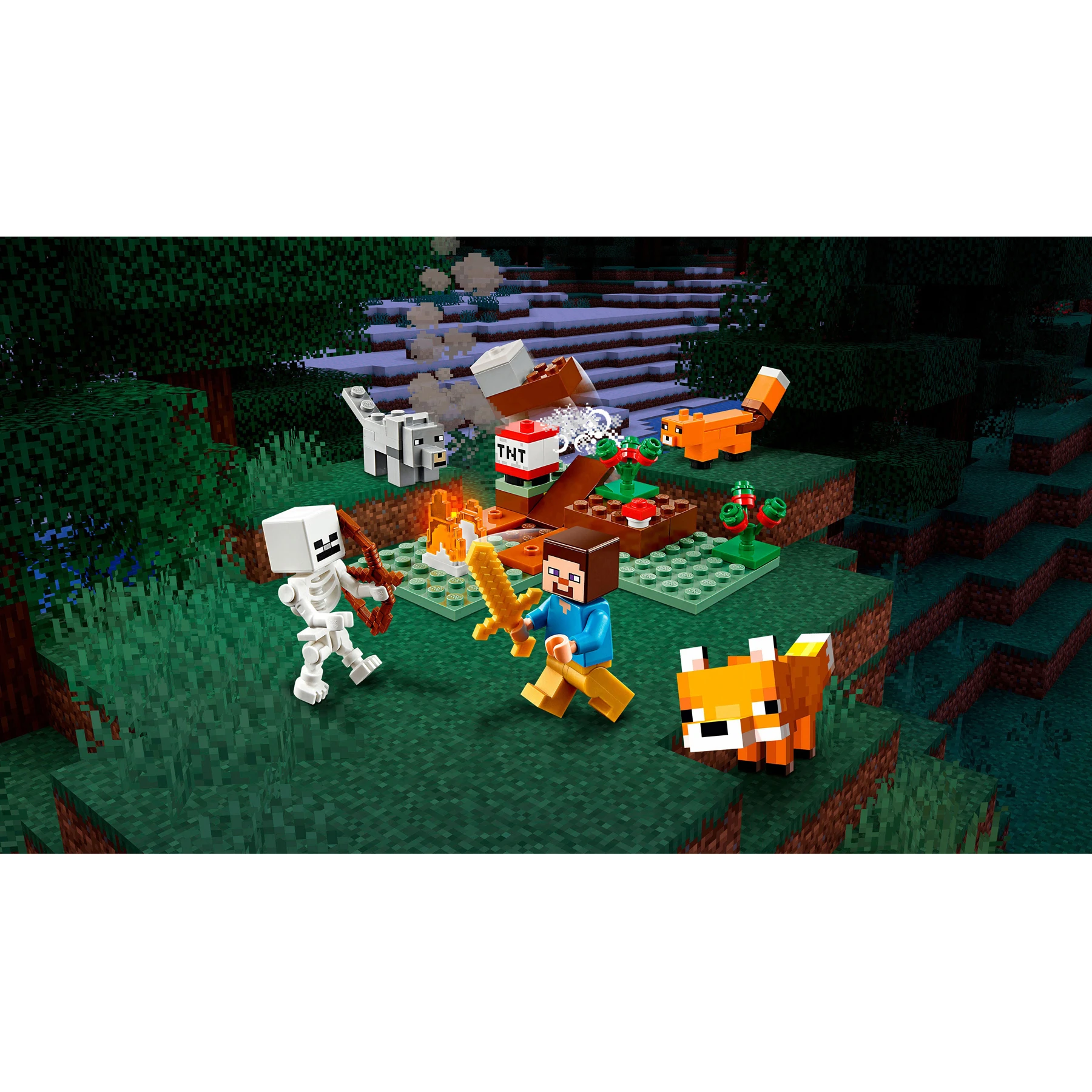 Конструктор LEGO Minecraft 21162 Приключения в тайге | Игрушки и хобби