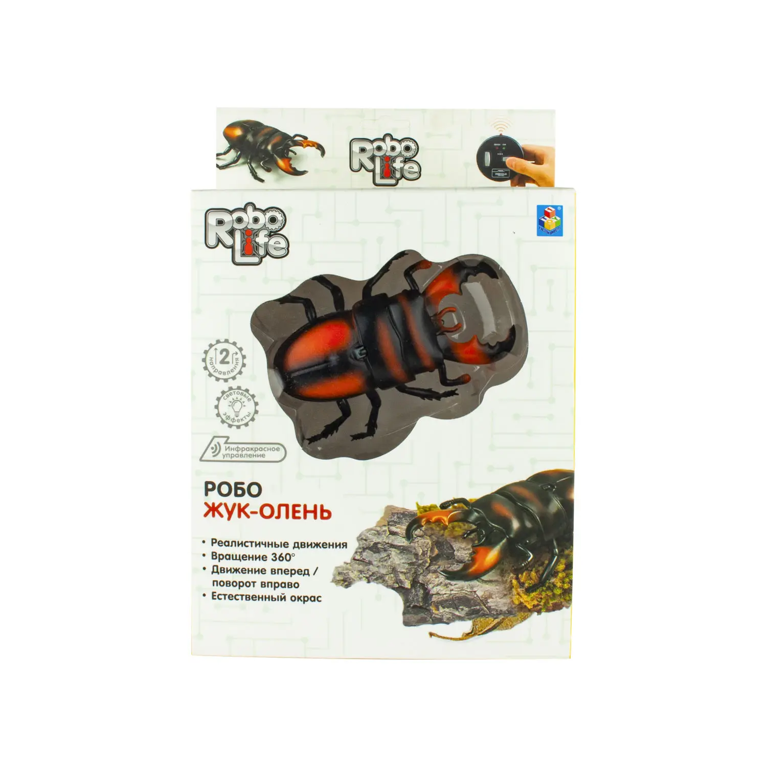 Игрушка 1toy Робо-Жук-Олень красный на ИК управлении с зарядкой от пульта | Игрушки
