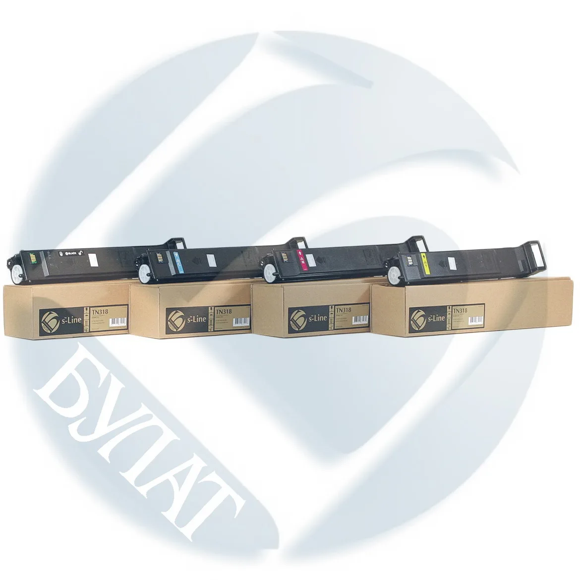 TN318 Тонер картридж Konica Minolta bizhub C20 TN-318 (8k) Cyan БУЛАТ s-Line | Компьютеры и офис