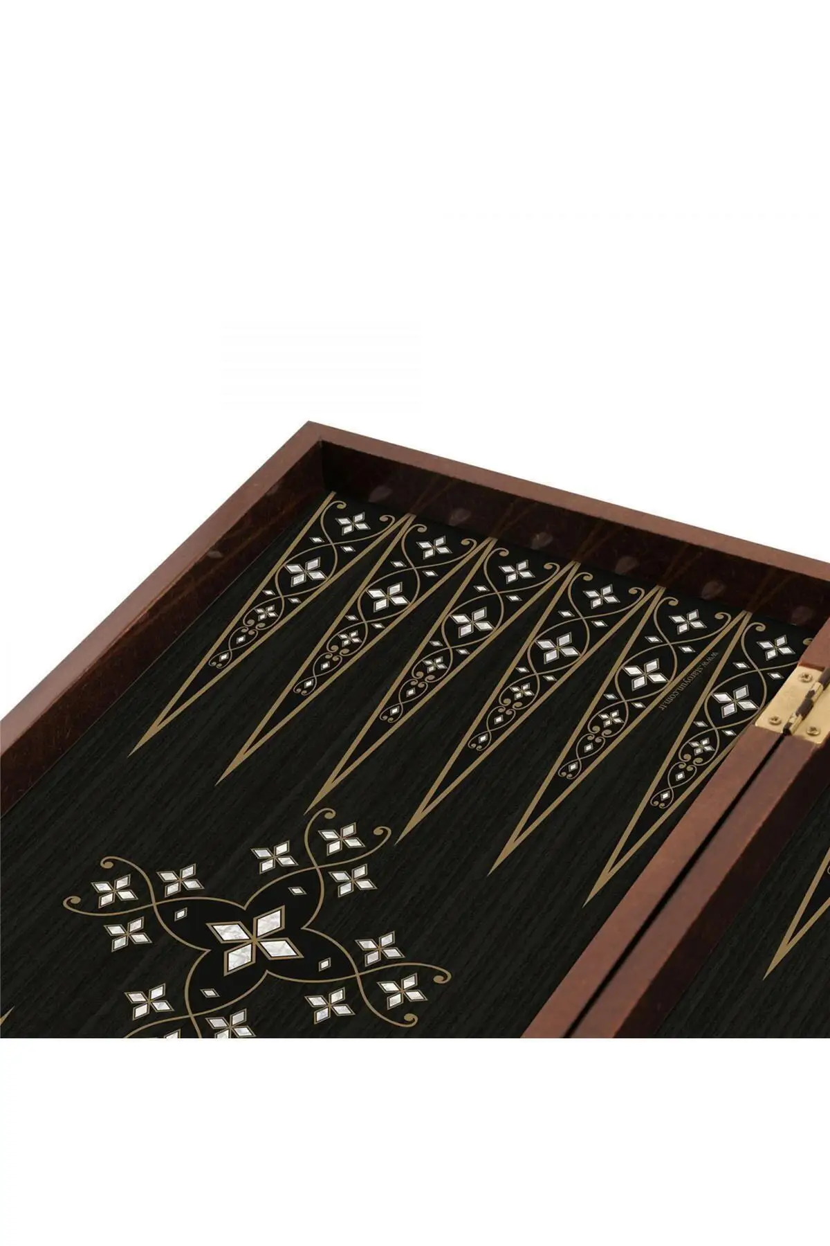 

Star Backgammon Antique Plated Mine Backgammon Big Size Solid Wood Case Family Board Game Backgammon Set Chess Board Checkers
