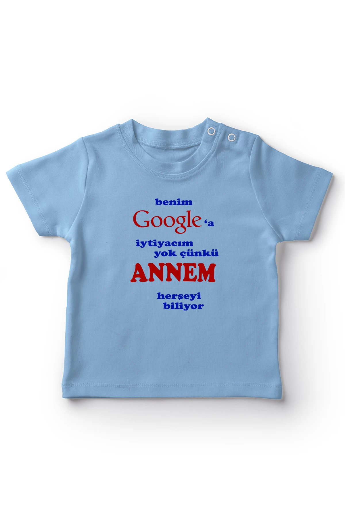 Angemiel Baby My Google не нужна футболка для мальчиков и девочек синего цвета| |