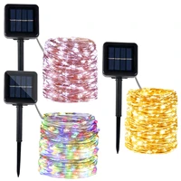 solar string fairy lights 10m 20m 30m waterproof outdoor led garland solar outdoor power lamp christmas for garden decoration