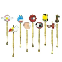 1Pc 금속 항아리 청소 배지 스푼 120mm 길이 담배 파이프 흡연 담배 분쇄기, 시샤 치차 액세서리 클리너 스틱