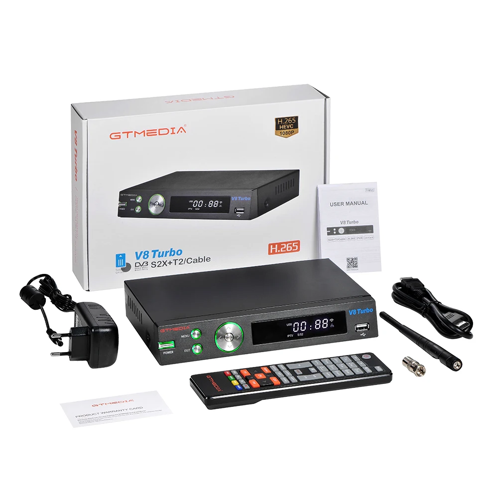 

GTMEDIA V8 Turbo DVB-S2/S2X/T2/Cable Combo Set Top Box Better Than V8 Pro2