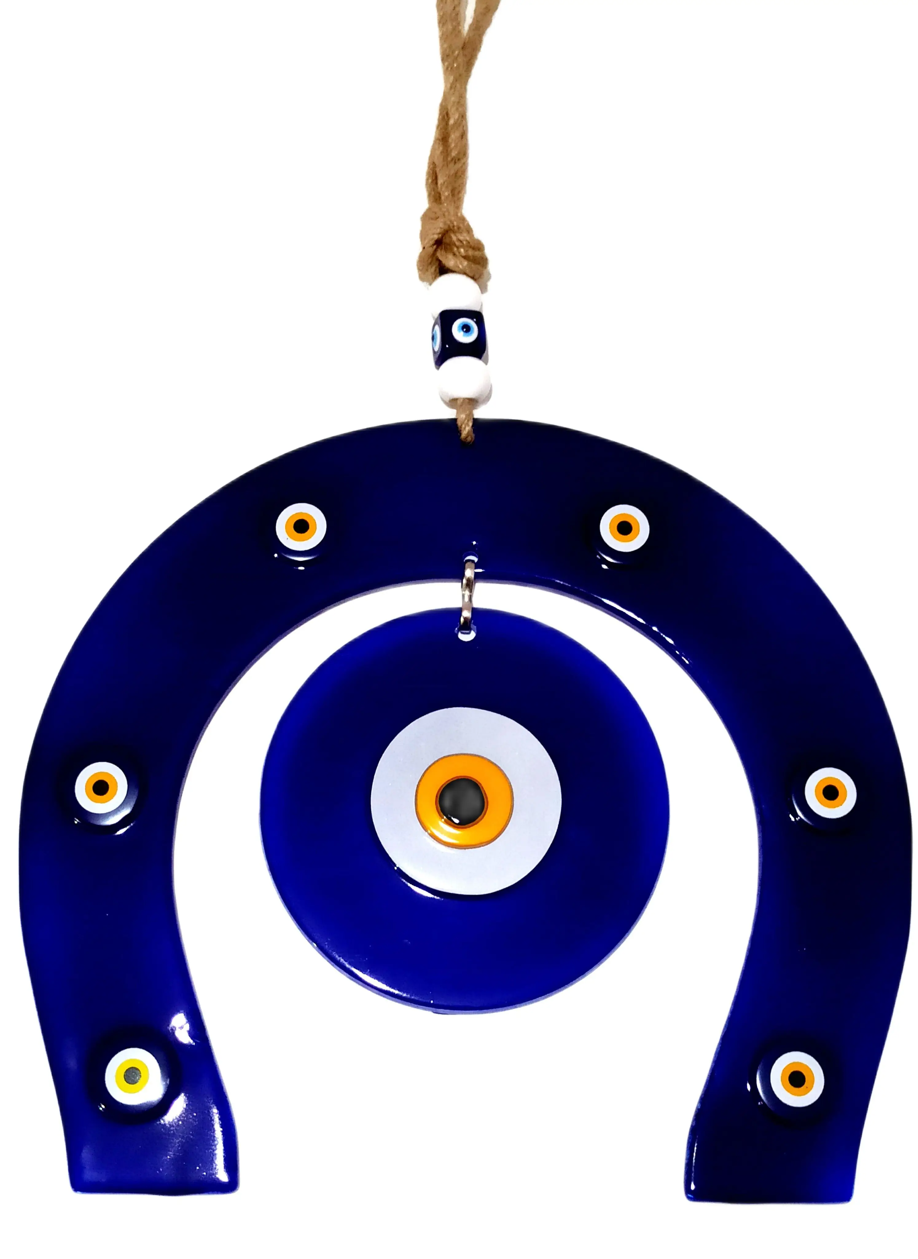 

Evil Eye Bead Handmade Horseshoe Shaped Wall Ornament Evil Eye
