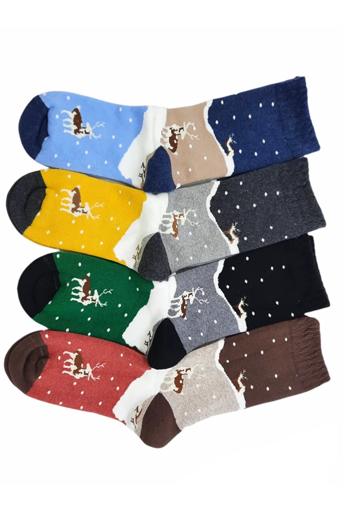 4 Pairs of Colorful Winter Socks