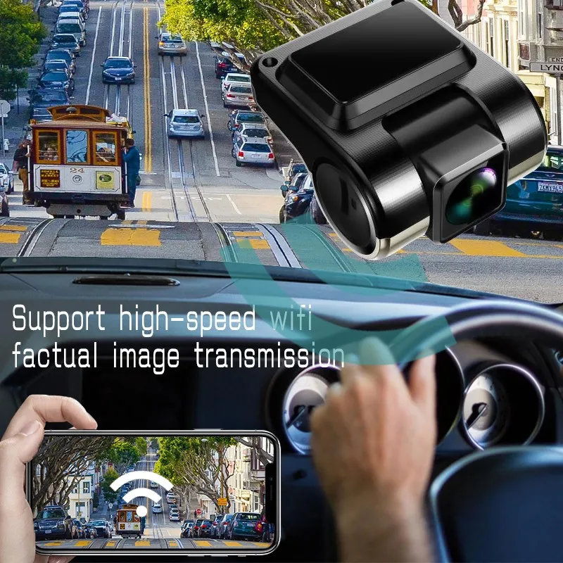 Новый Автомобильный видеорегистратор ADAS Wi-Fi для Android USB с углом обзора 170 ° и