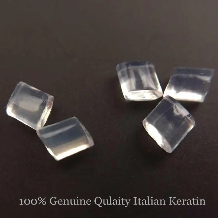 Italian Keratin Glue Strong Hold Non Slip Bonds Hair Extensions transparent original keratin glue beads | Красота и здоровье