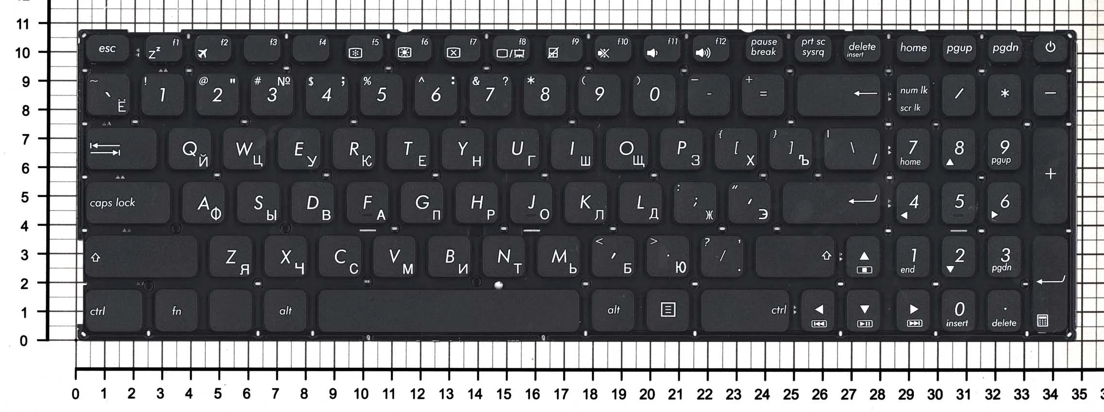 Клавиатура для ноутбука Asus X541 X541NA X541NC черная | Компьютеры и офис