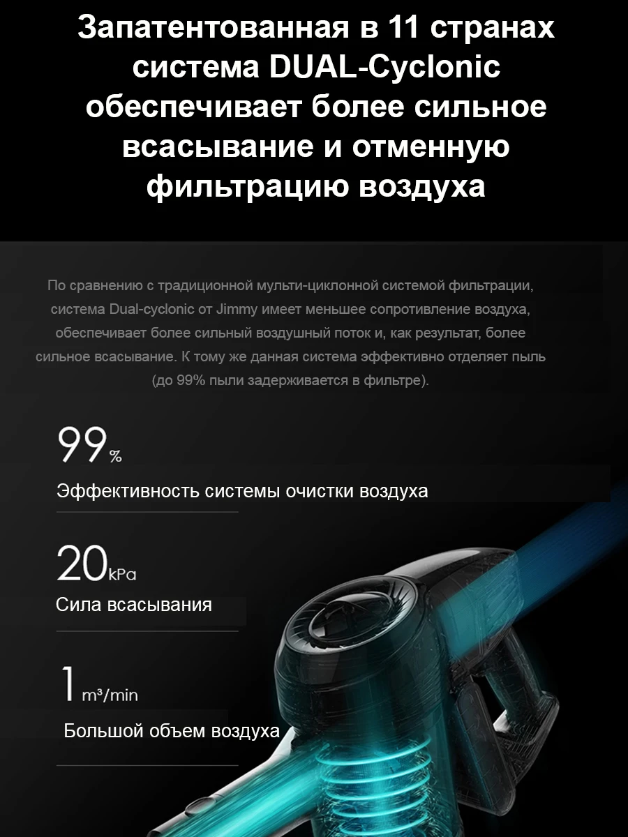 Беспроводной пылесос Xiaomi Jimmy JV53 | Бытовая техника