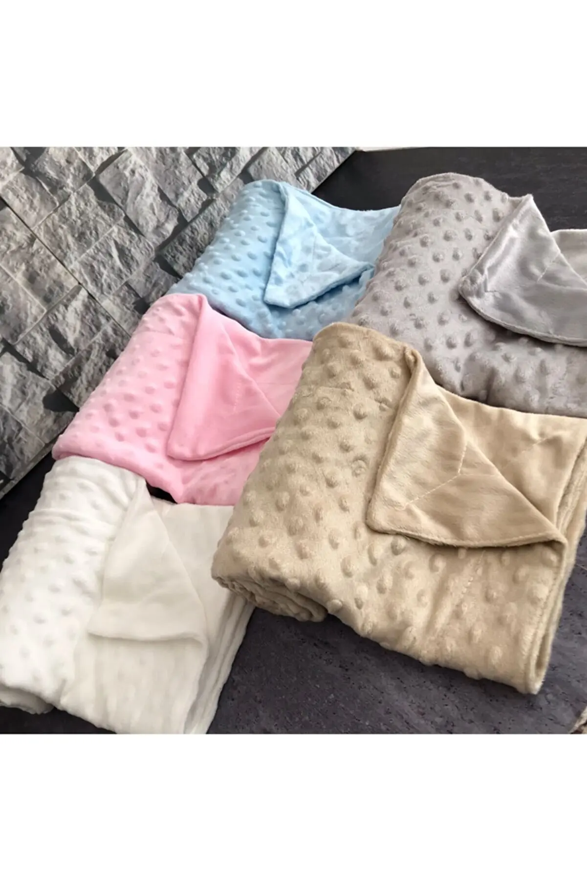 Baby Chickpea Blanket 100% Cotton in various colors 90x90 cm 0-12 months Turkish quality baby blanket