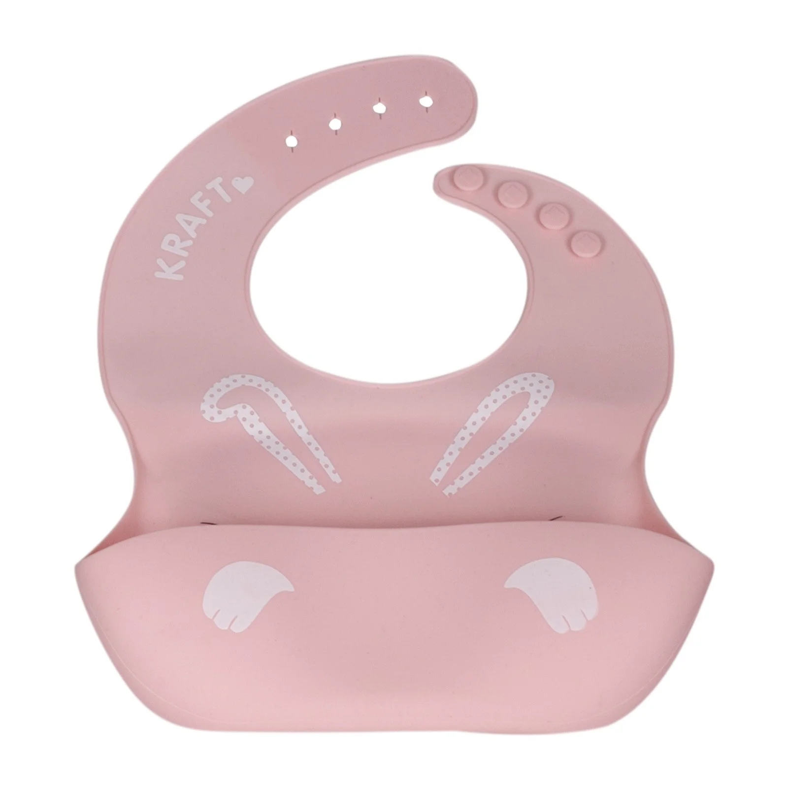 Ebebek Kraft Lux силиконовый нагрудник для детей розовый|Аксессуары| |