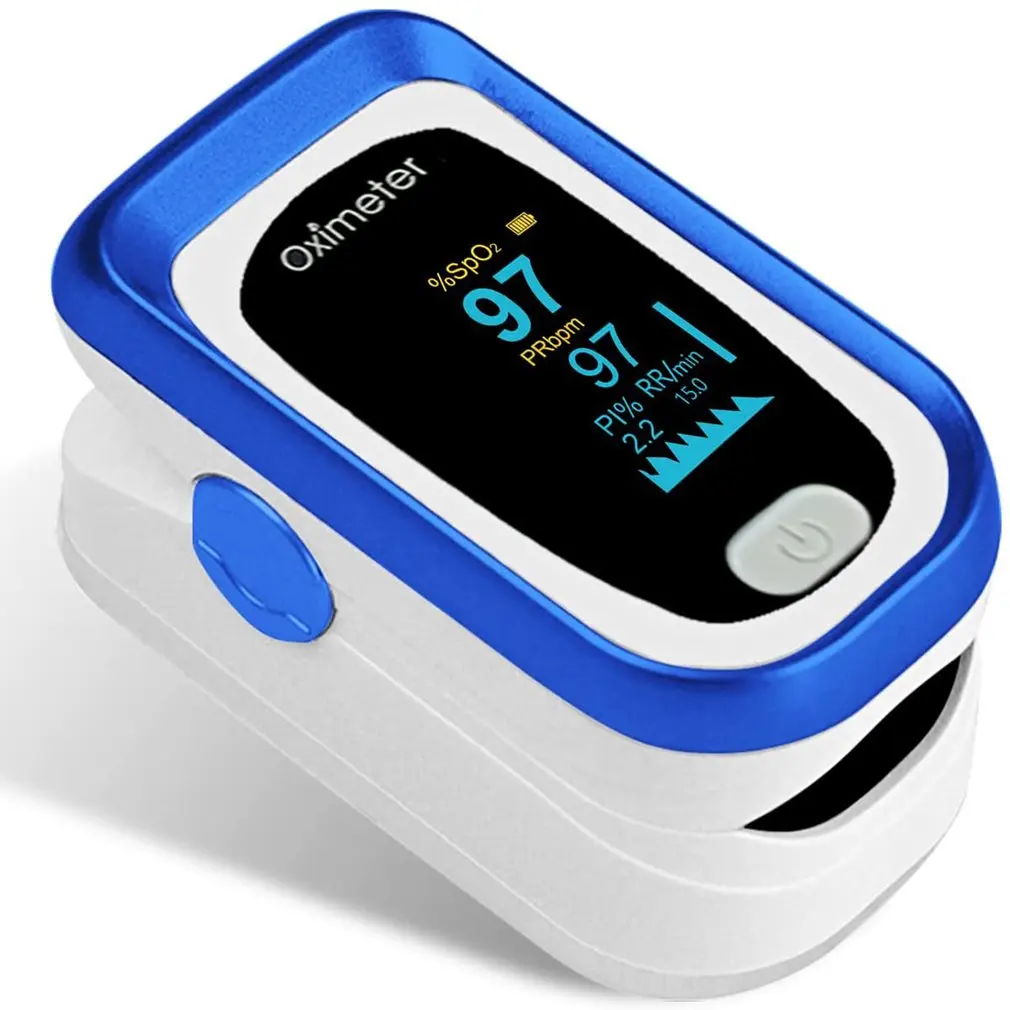 

2022 Medical Digital Finger Clip Pulse Oximeter With Lanyard OLED SPO2 PR PI Heart Rate Monitor Blood Oxygen Saturation Meter